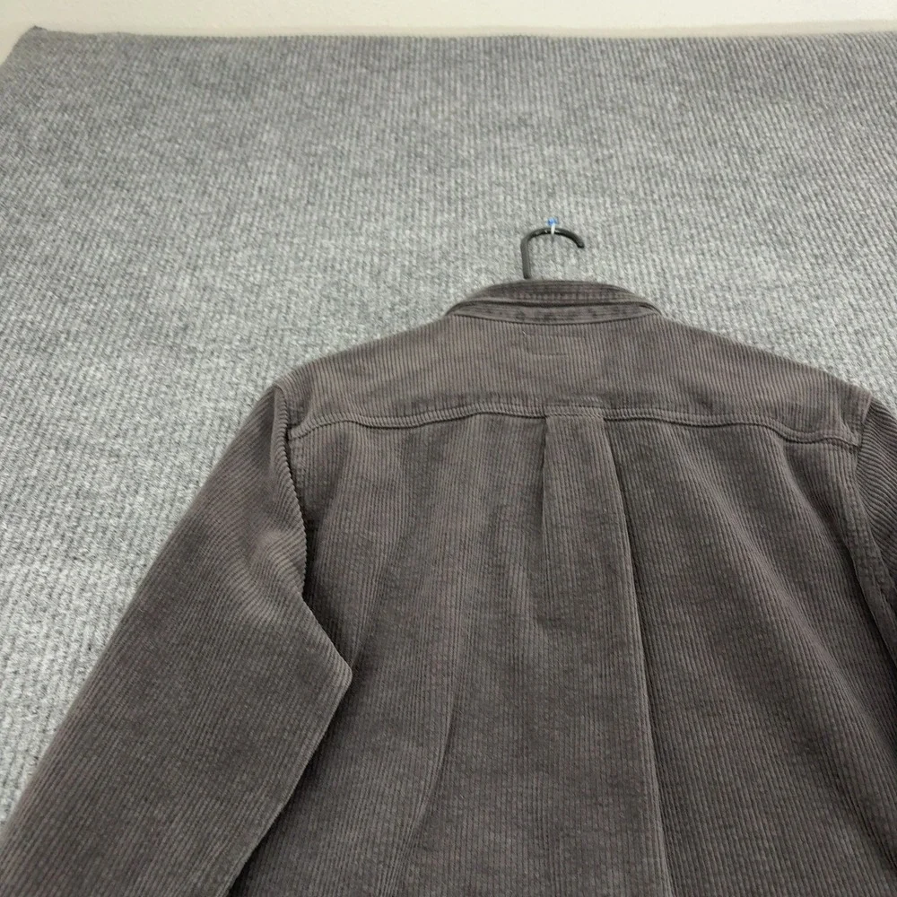 Marine Layer Shirt Jacket Mens M Dark Gray Cotton Corduroy Button Down Casual